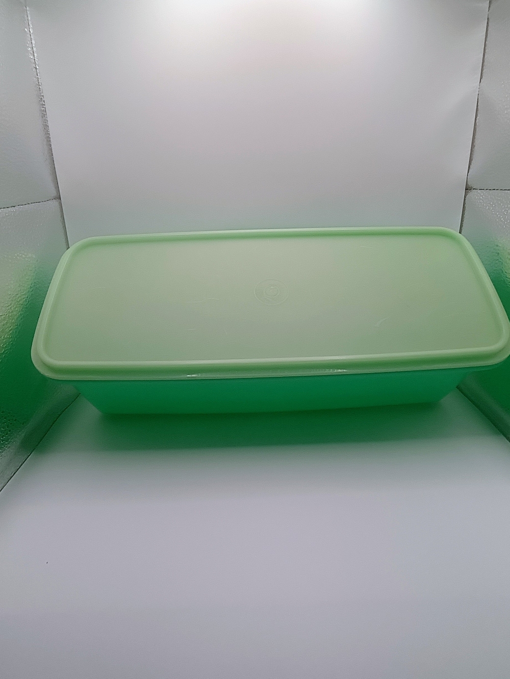 Tupperware Mint Green Rectangular Food Storage Container with Lid